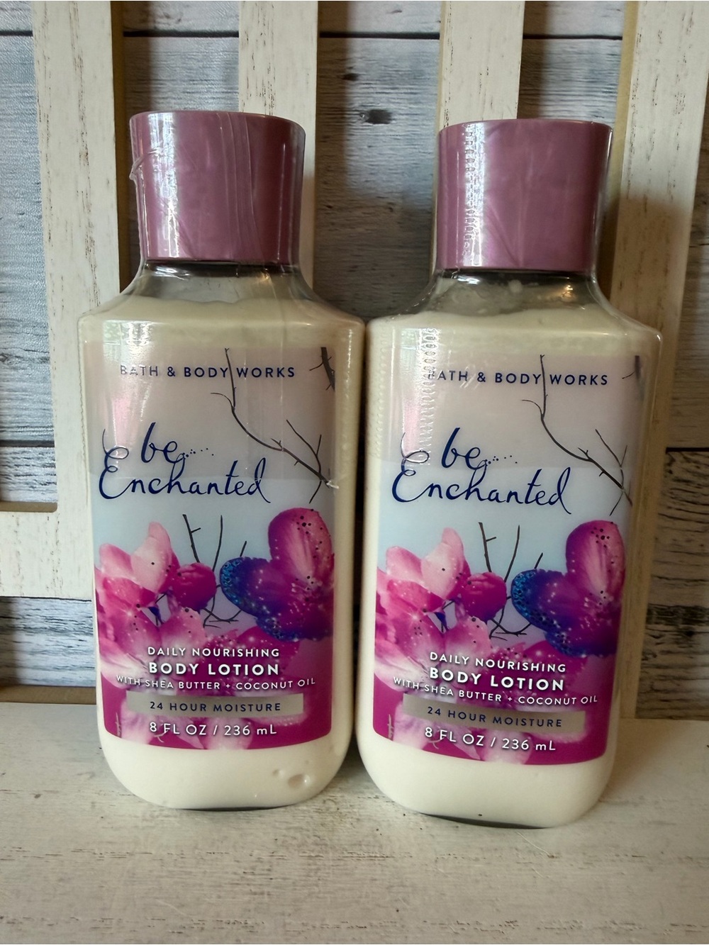 Bath & Body Works BE ENCHANTED Lot X2 Daily Body Lotion Cream 8 oz Set New